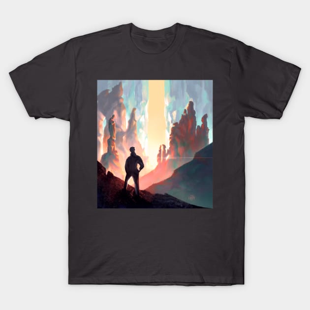 Land of statues T-Shirt by Anazaucav